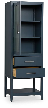 Alden Blue Linen Cabinet