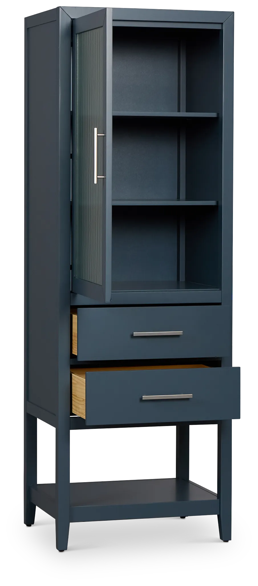 Alden Blue Linen Cabinet