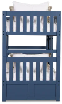 Charleston Dark Blue Bunk Bed