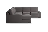 Edgewater Peyton Gray Medium Left Chaise Sectional