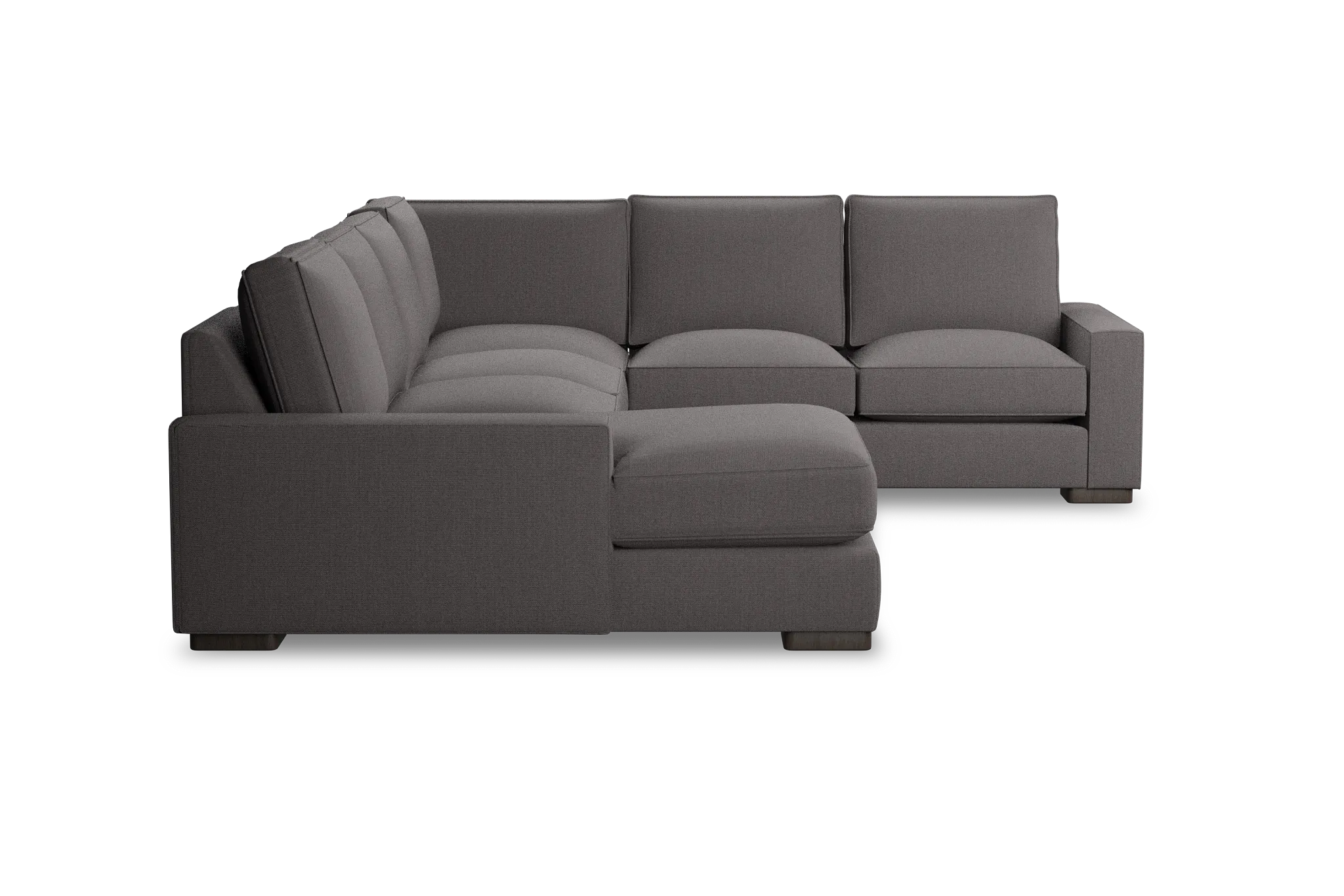Edgewater Peyton Gray Medium Left Chaise Sectional