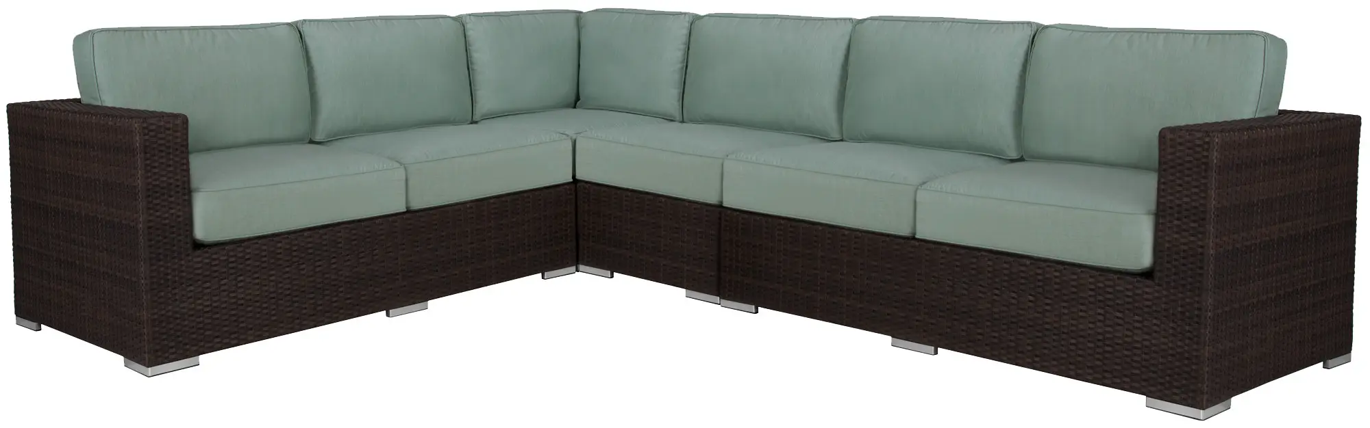 Fina Teal Large Two-arm Sectional Fina Teal Large Two-arm Sectional
