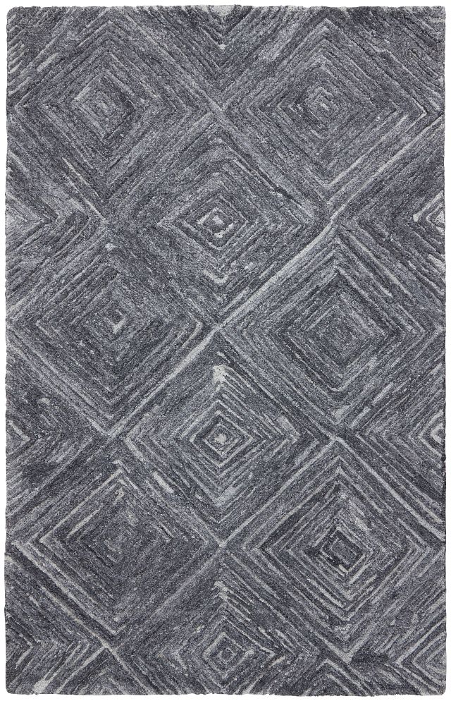 Blaze Black 8x10 Area Rug