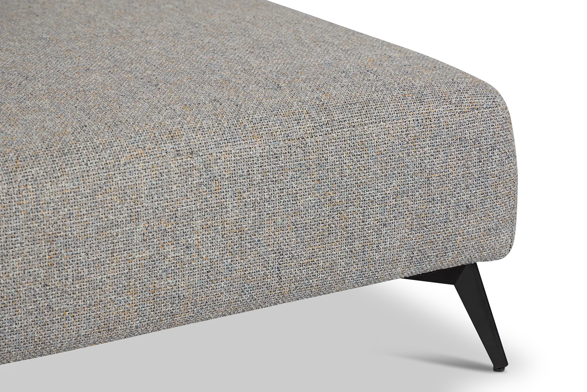 Alina Dark Gray Fabric Ottoman Alina Dark Gray Fabric Ottoman