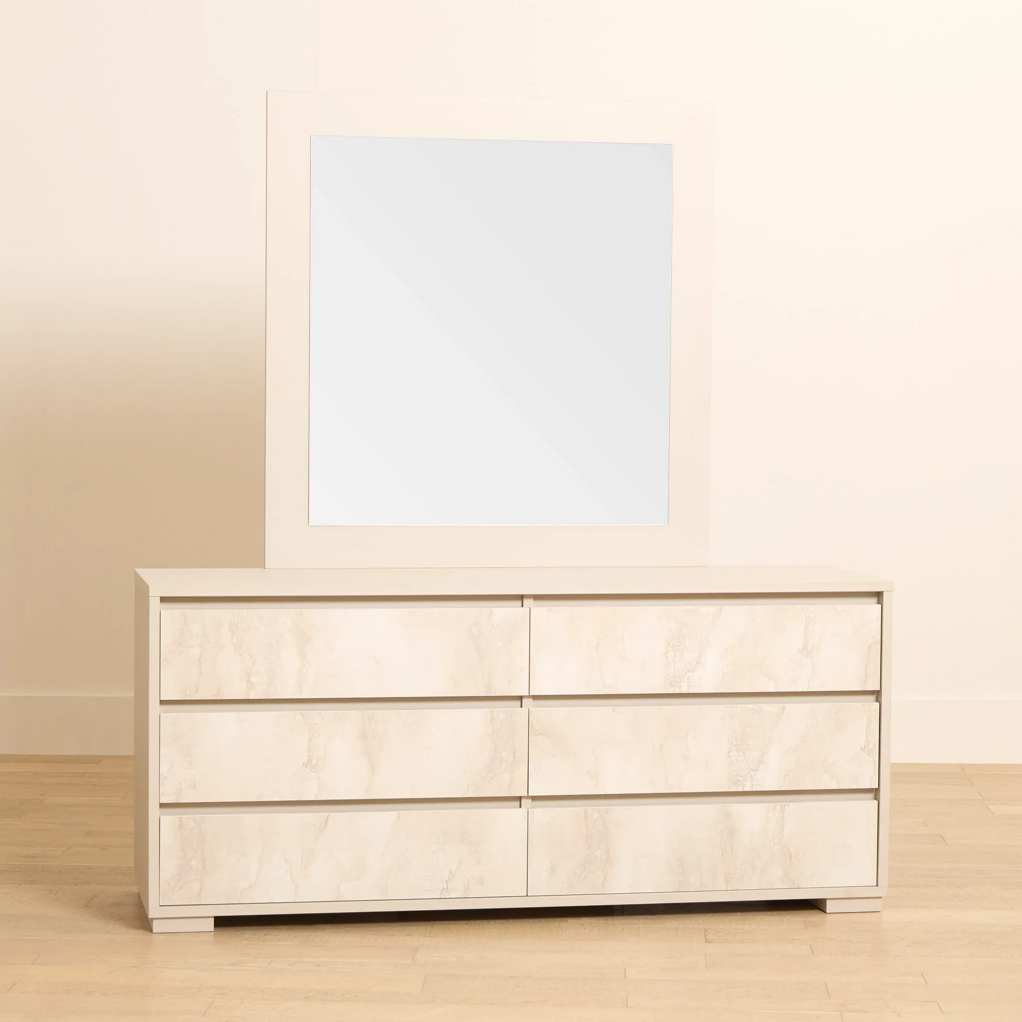 Valencia Light Tone Dresser & Mirror