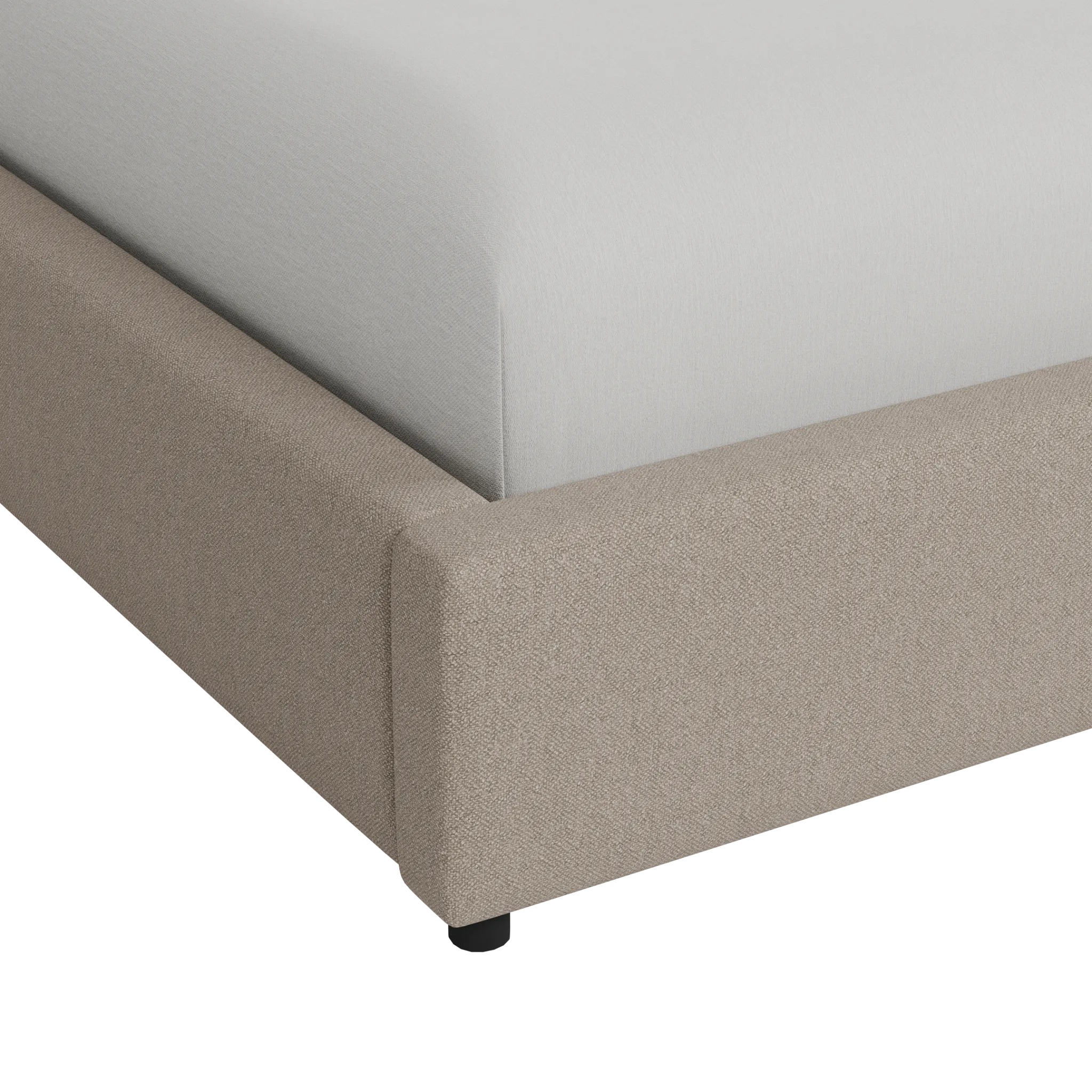 Grayton Elite Brown 54" Upholstered Platform Bed