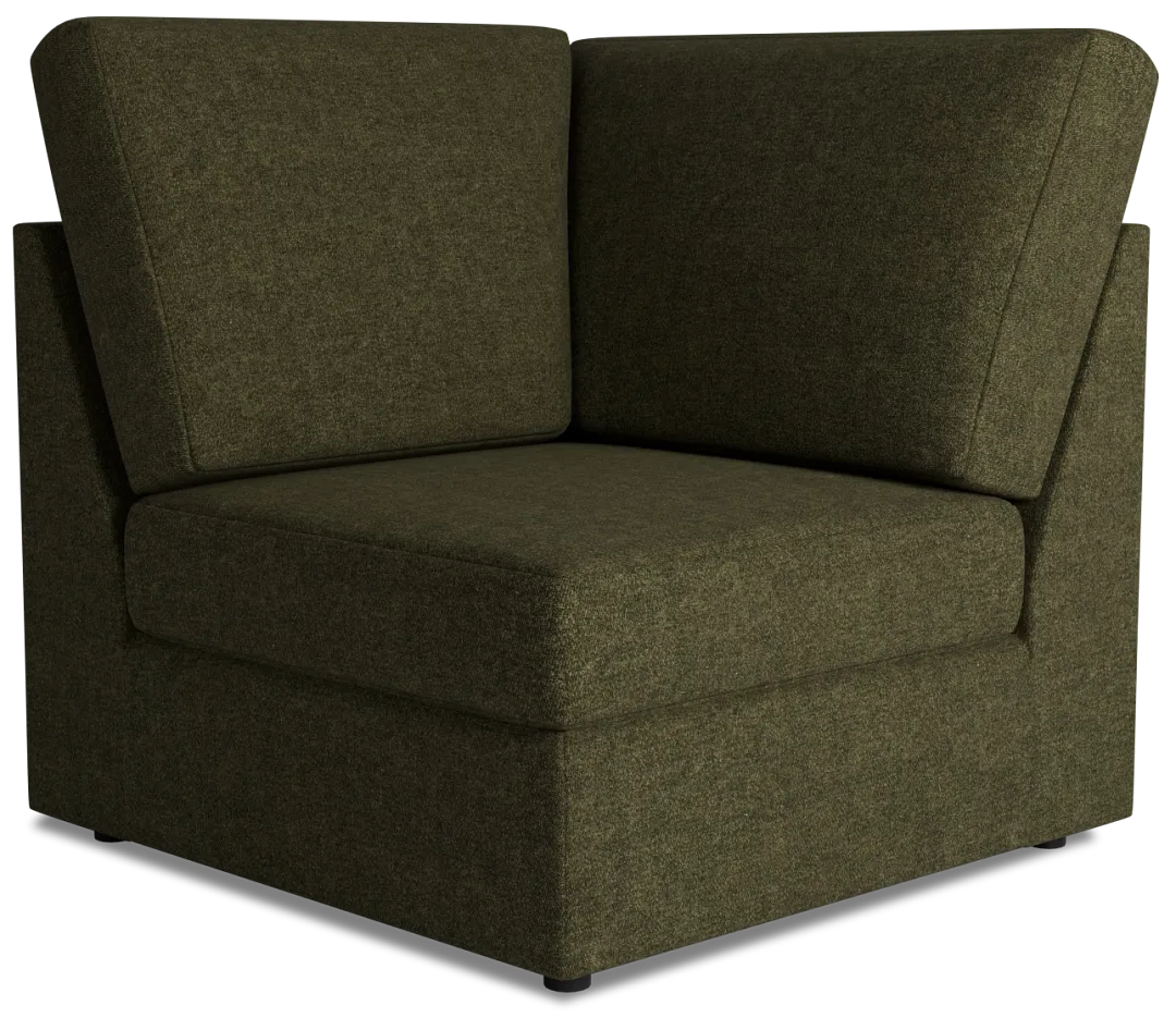 Citymod Green Fabric Wedge