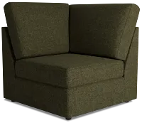 Citymod Green Fabric Wedge