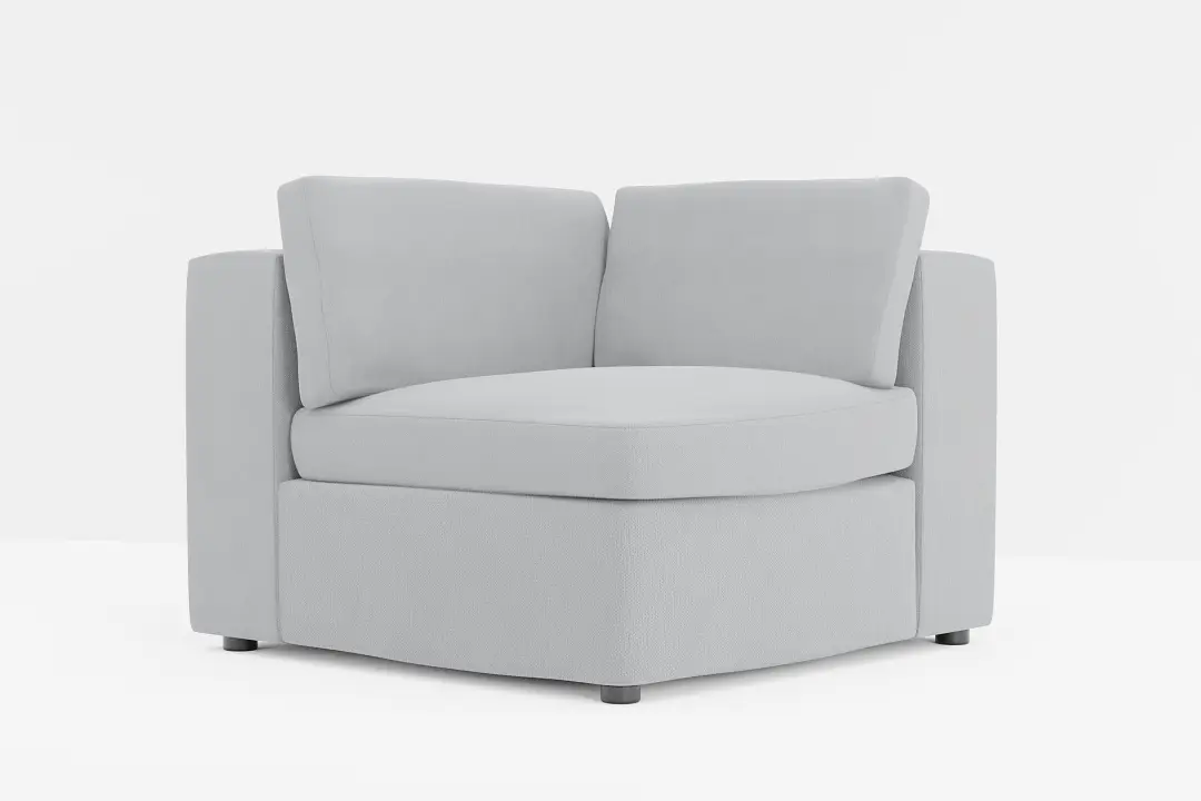 Destin Revenue Gray Fabric Corner Chair Destin Revenue Gray Fabric Corner Chair