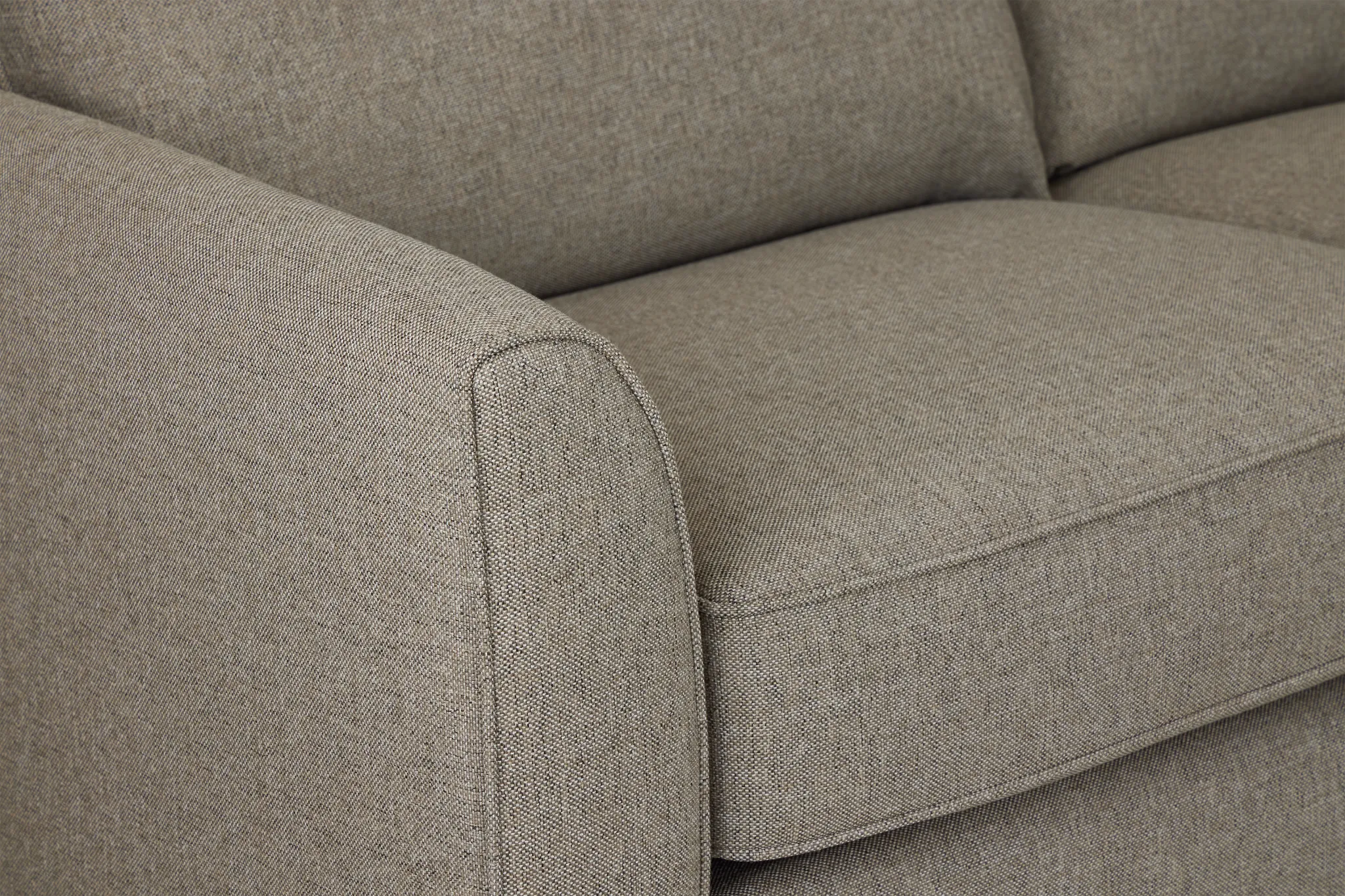 Asheville Brown Fabric Medium Right Chaise Sectional