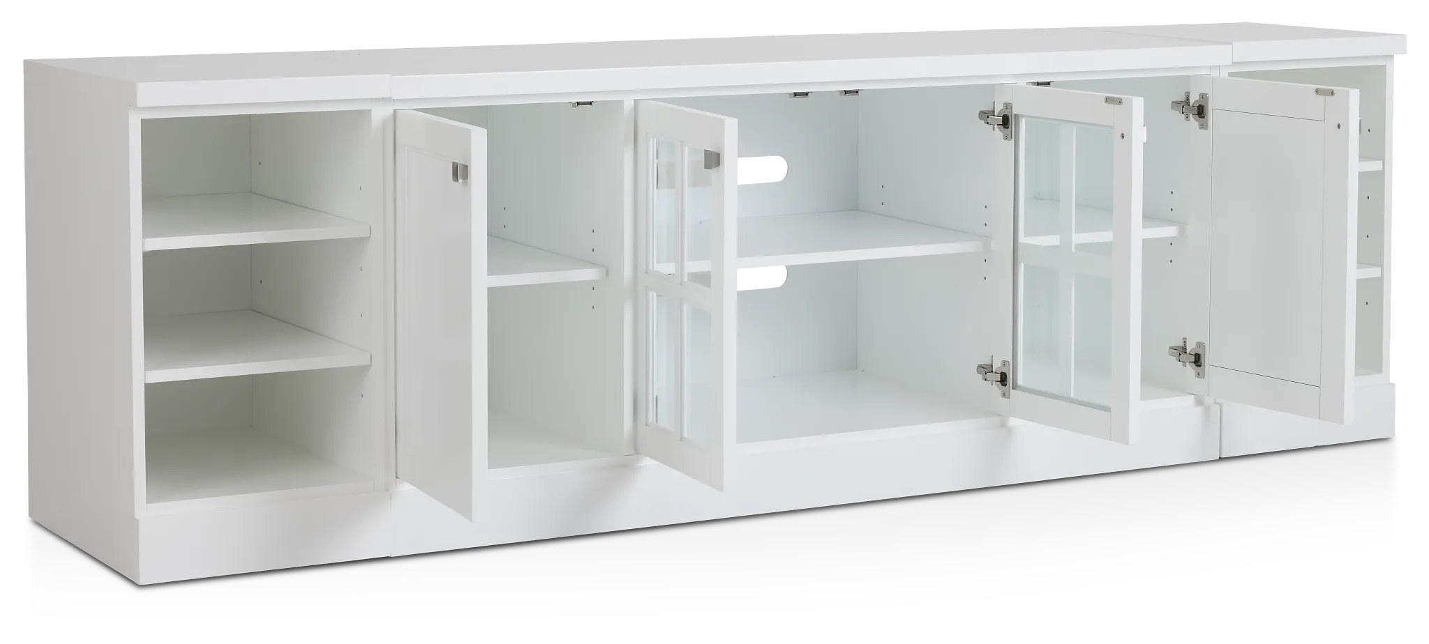 Newport White 96" Tv Stand