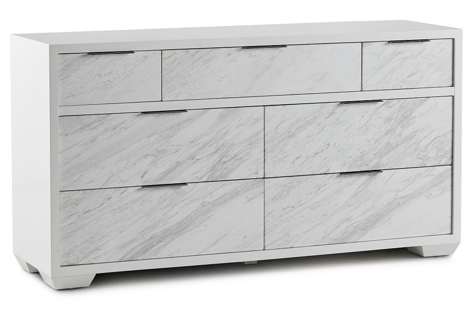 Ocean Drive White Marble Dresser Bedroom Dressers City Furniture Black and white ombre dresser. ocean drive white marble dresser