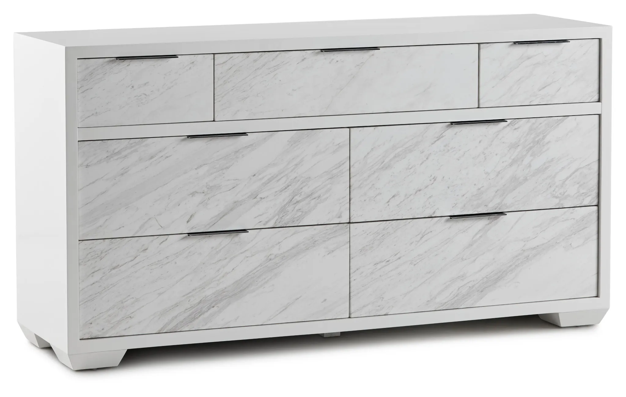 Ocean Drive White Marble Dresser