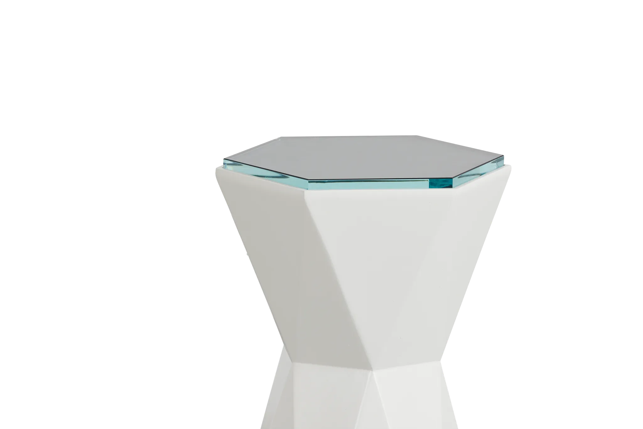 Martini White End Table