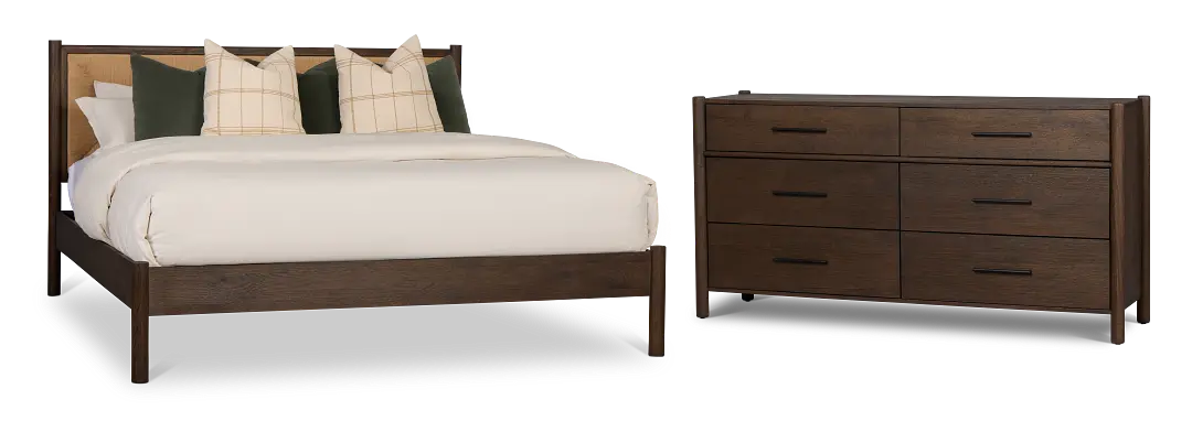 Santorini Dark Tone Woven Panel Bedroom Santorini Dark Tone Woven Panel Bedroom