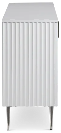 Surge White Four-door Cabinet