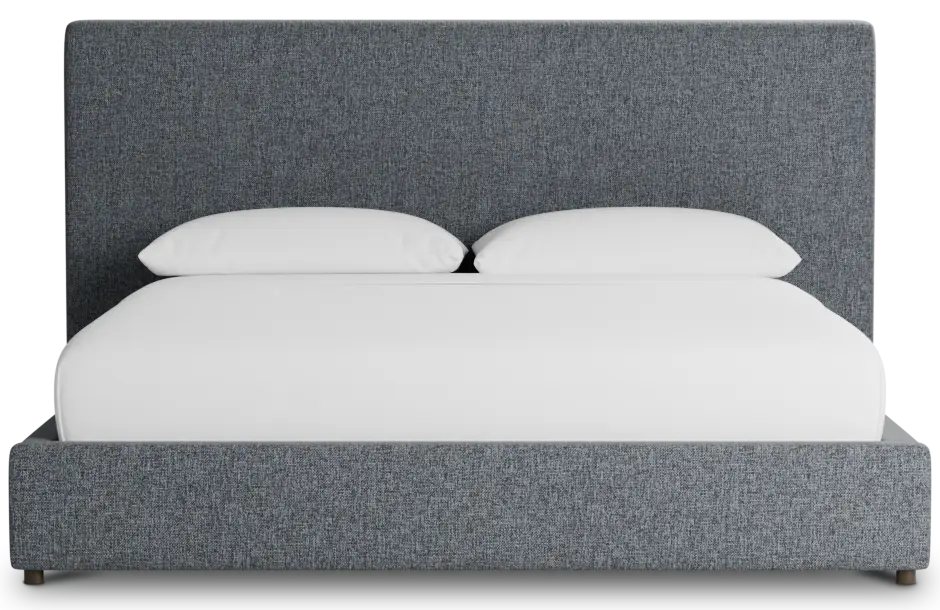 Gayton Elavation Gray 54" Upholstered Platform Bed Gayton Elavation Gray 54" Upholstered Platform Bed