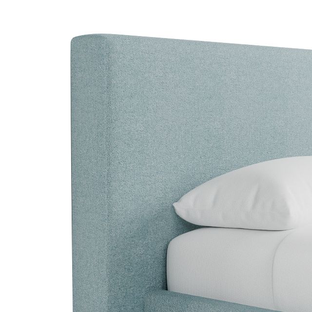 Grayton Elite Light Blue 44" Upholstered Platform Bed