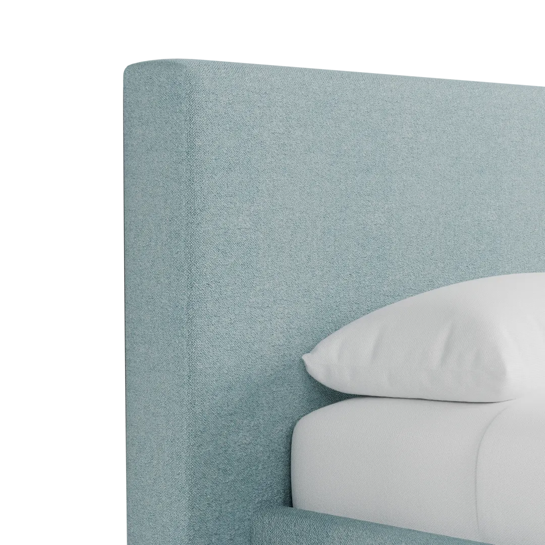 Grayton Elite Light Blue 44" Upholstered Platform Bed