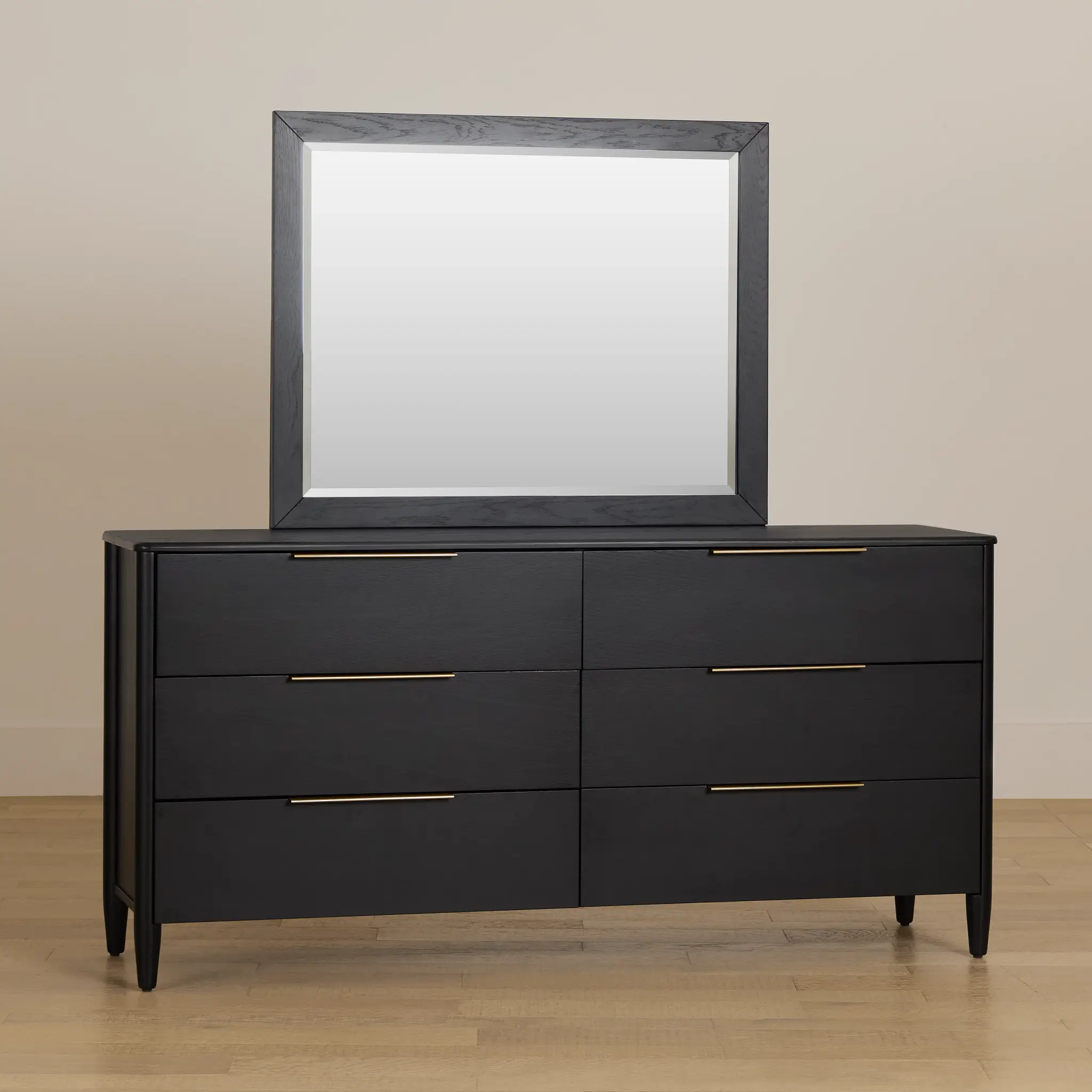 Stockton Black Dresser & Mirror Stockton Black Dresser & Mirror