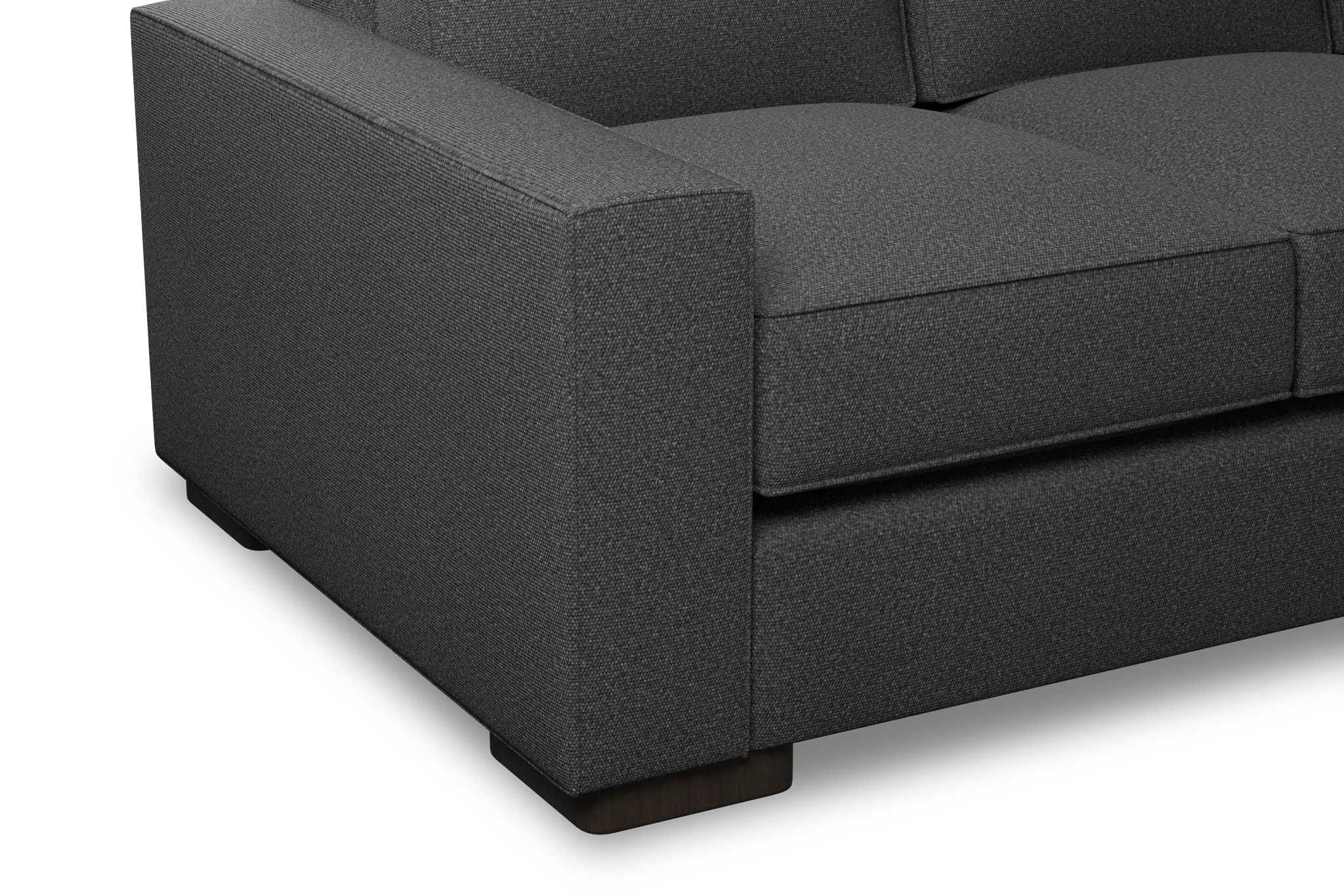 Edgewater Delray Dark Gray 84" Sofa W/ 3 Cushions Edgewater Delray Dark Gray 84" Sofa W/ 3 Cushions