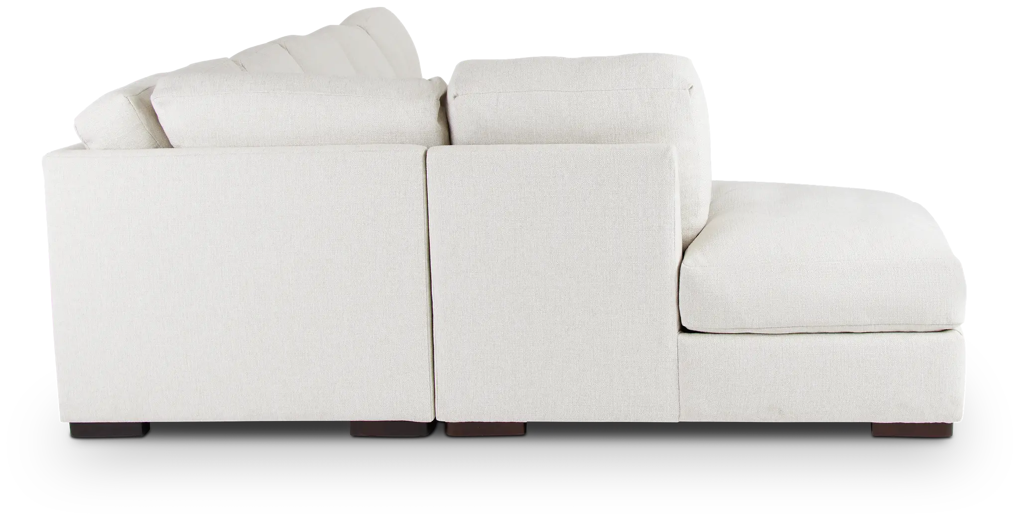 Veronica White Down Large Left Bumper Sectional Veronica White Down Large Left Bumper Sectional
