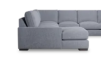 Edgewater Elevation Gray Large Left Chaise Sectional