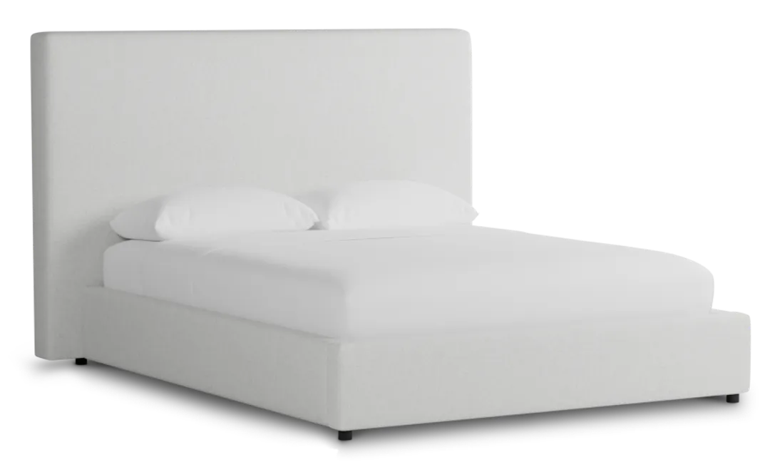 Grayton Elite Ivory 54" Upholstered Platform Bed