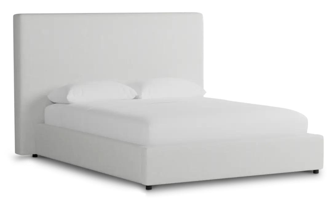 Grayton Elite Ivory 54" Upholstered Platform Bed Grayton Elite Ivory 54" Upholstered Platform Bed
