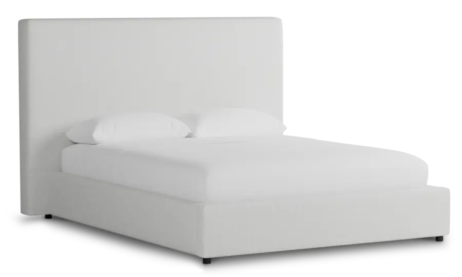 Grayton Elite Ivory 54" Upholstered Platform Bed Grayton Elite Ivory 54" Upholstered Platform Bed