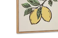 Suny Beige Framed Canvas Wall Art