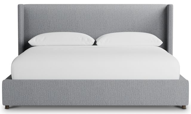 Captiva Revenue Gray 48" Upholstered Shelter Bed