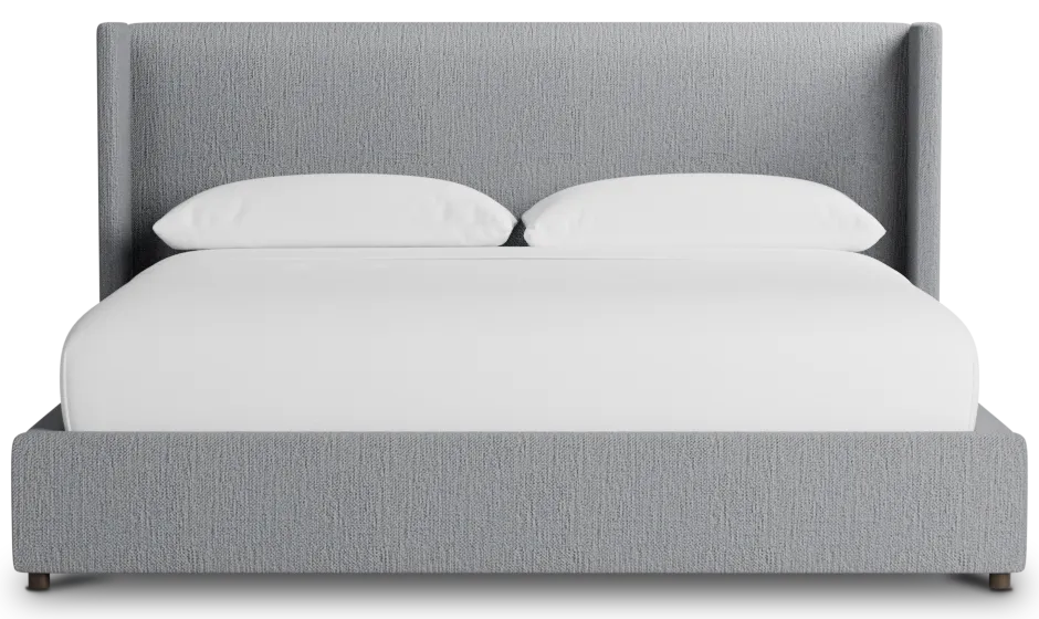 Captiva Revenue Gray 48" Upholstered Shelter Bed