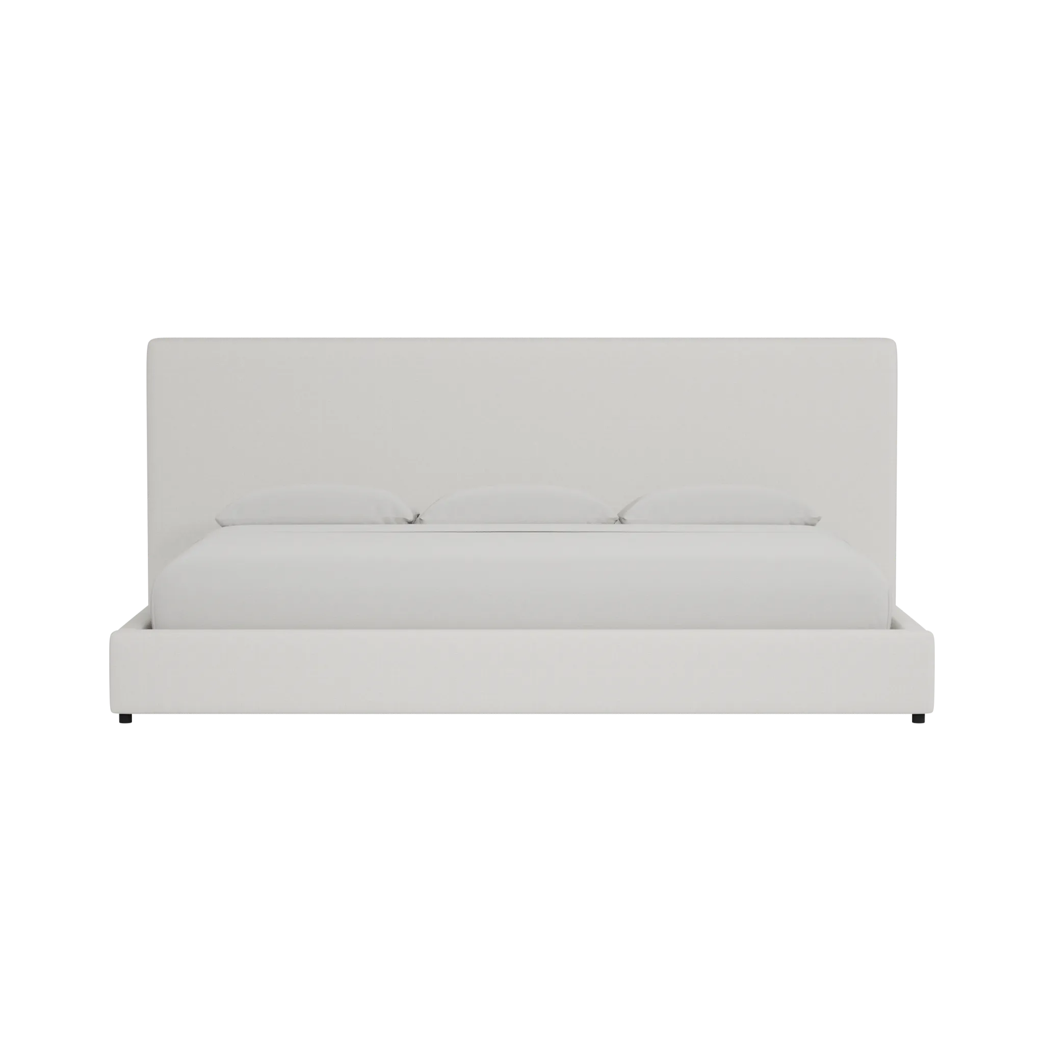 Grayton Natural Beauty Beige 54" Upholstered Platform Bed
