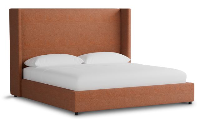 Captiva Sutton Orange 60" Upholstered Shelter Bed