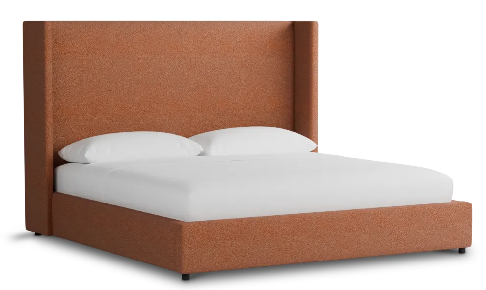 Captiva Sutton Orange 60" Upholstered Shelter Bed