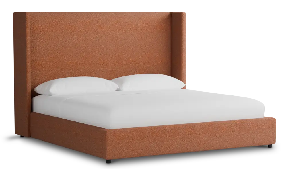 Captiva Sutton Orange 60" Upholstered Shelter Bed Captiva Sutton Orange 60" Upholstered Shelter Bed