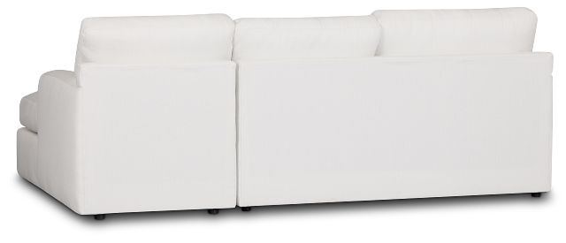 Rhodes White Fabric Right Chaise Sectional