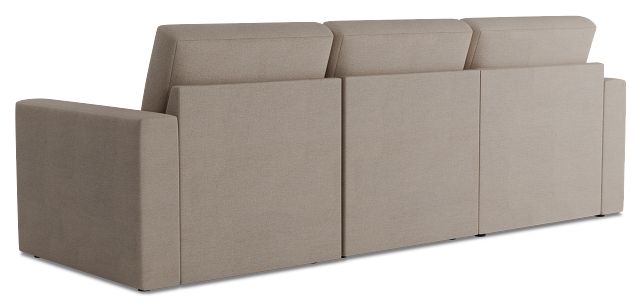 Citymod Beige Fabric Small Left Chaise Sectional