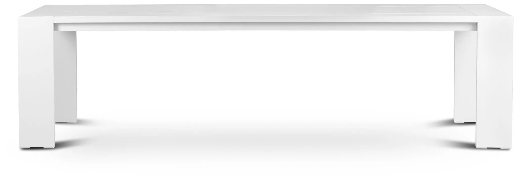 Linear White 110" Rectangular Table