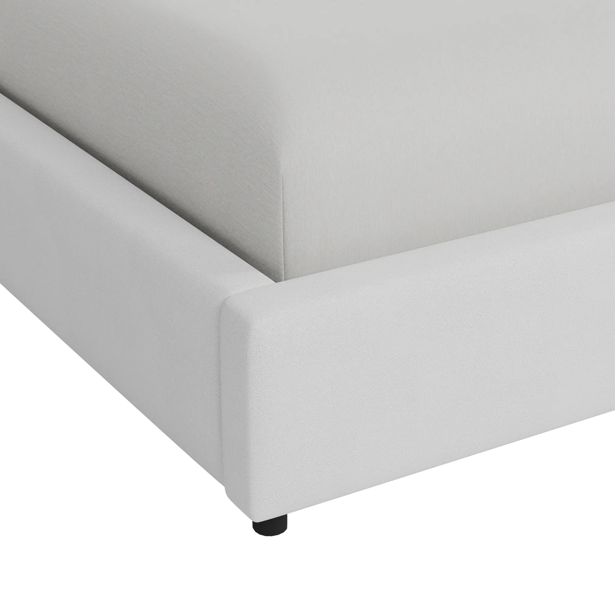 Grayton Suave White 54" Upholstered Platform Bed Grayton Suave White 54" Upholstered Platform Bed