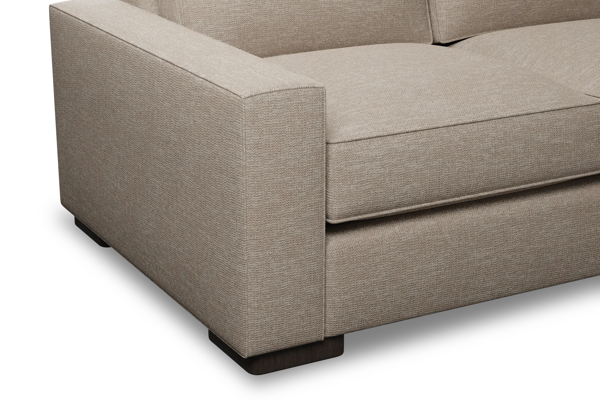 Edgewater Victory Taupe 96" Sofa W/ 3 Cushions