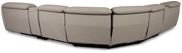 Jett Gray Micro Large Triple Power Reclining Two-arm Sectional