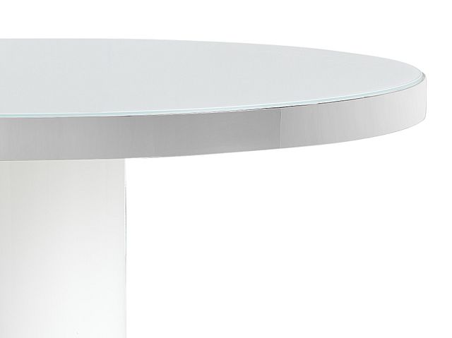 Miami White 47" Round Table