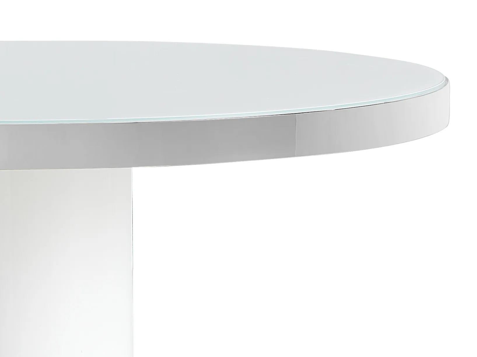 Miami White 47" Round Table