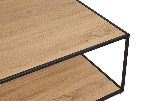 Lynden Light Tone Square Coffee Table