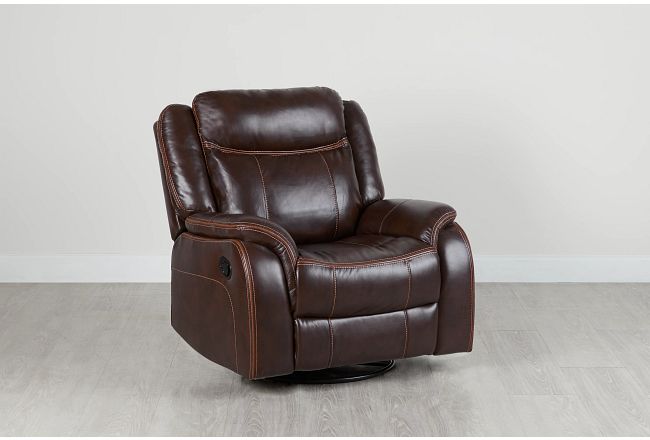 Lowe Dark Brown Micro Recliner