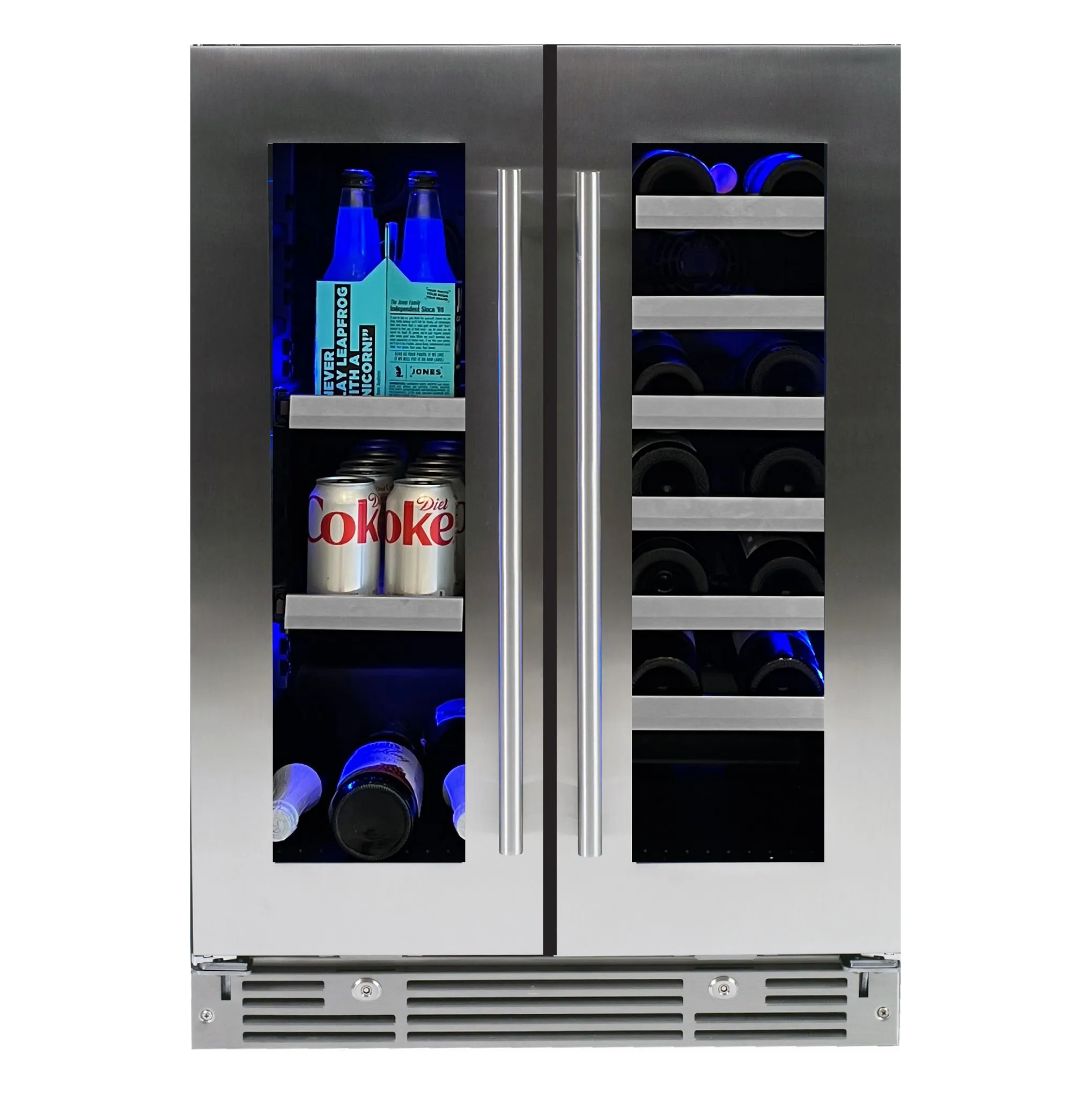 Xo Appliance 24 Serives Wine/beverage Center Stainless Steel Glass Specialty Refrigerator