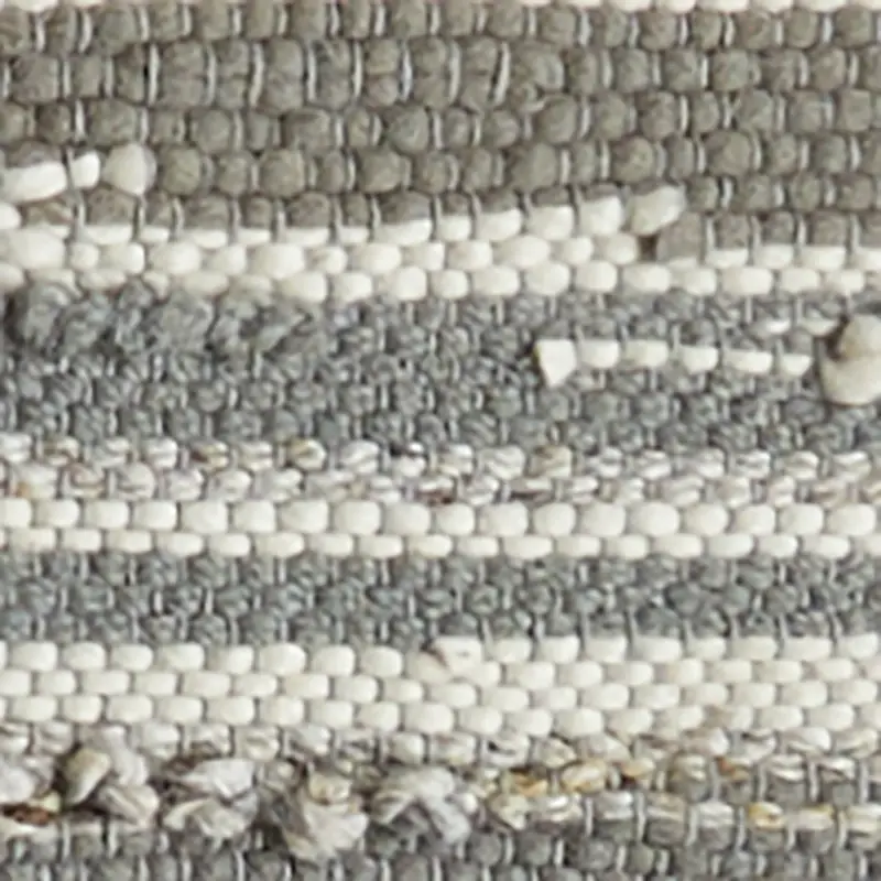 GRAY Cizin Gray Wool Blend 5x8 Area Rug