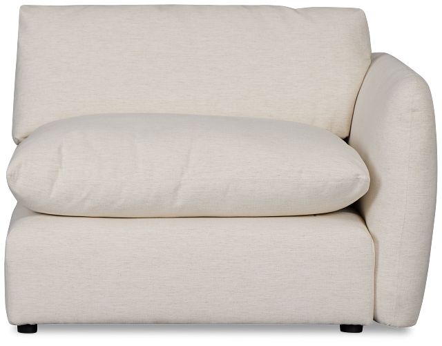 Serena White Fabric Right Chair